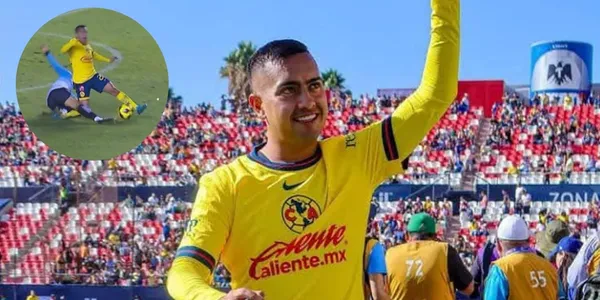 El volante de los azulcremas sufrió una dura entrada por parte del argentino Franco Russo