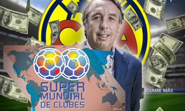 Emilio Azcárraga con el fondo del escudo del América / Ódiame Más