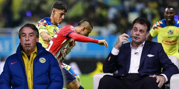 Emilio Azcárraga durante el partido del América ante Chivas