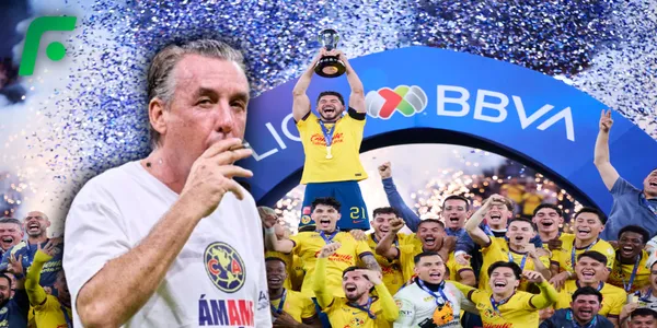 Emilio Azcárraga durante los festejos con el América (Fuente: MEXSPORT)
