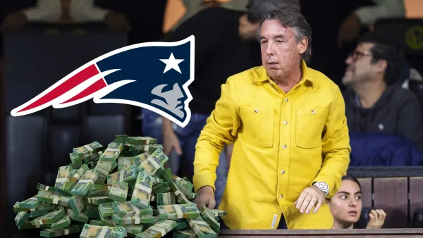 Emilio Azcárraga en su palco del Estadio Azteca