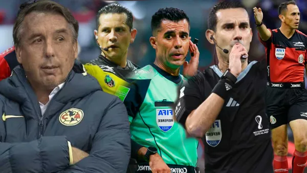 Emilio Azcárraga y árbitros (Foto: MEXSPORT)