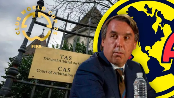 Emilio Azcárraga y de fondo del TAS (Foto: Infobae)