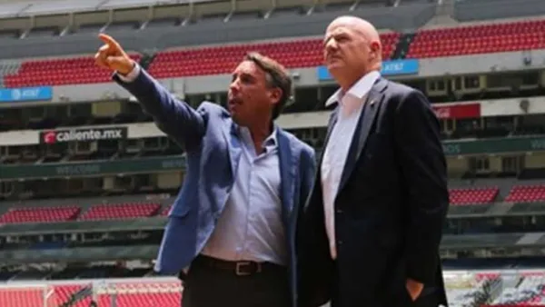 Emilio Azcárraga y Gianni Infantino (Foto: Estadio Azteca)
