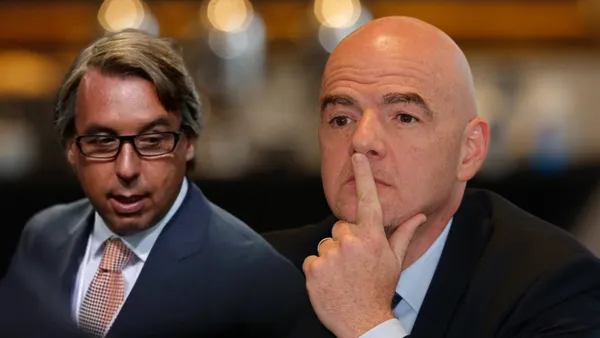 Emilio Azcárraga y Gianni Infantino (Foto: MEXSPORT y FIFA)