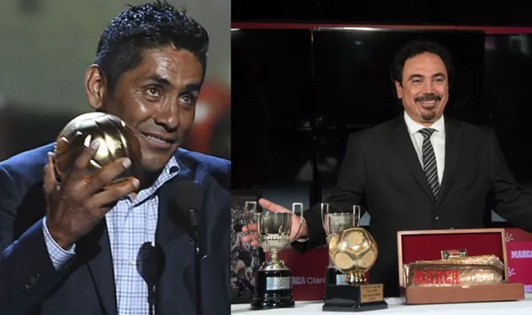 En ESPN es común ver un mueble de fondo donde están todos los trofeos de Hugo Sánchez, mientras que sorprendió el ver dónde está el Balón de Oro de Jorge Campos.