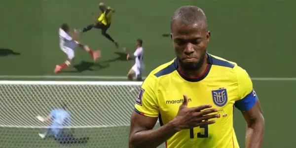 Énner Valencia con la playera de Ecuador (Fuente: DirecTV Sports)