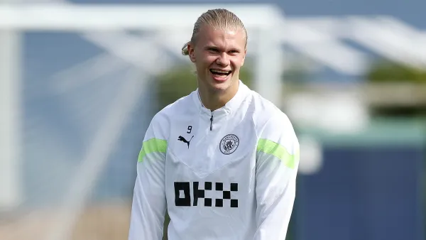 Erling Haaland volvió a los entrenamientos del City en el mejor estado físico posible.