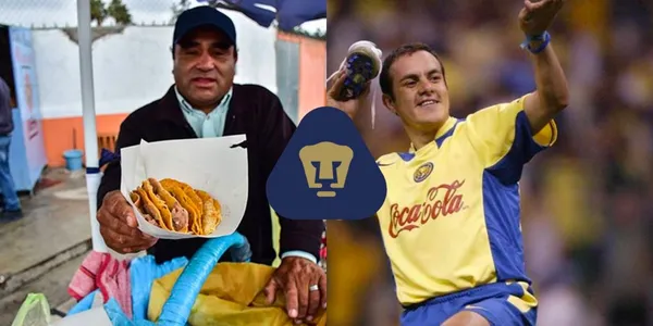 Es una leyenda de Pumas, golpeó a Cuauhtémoc Blanco en el rastro, ahora vende tacos