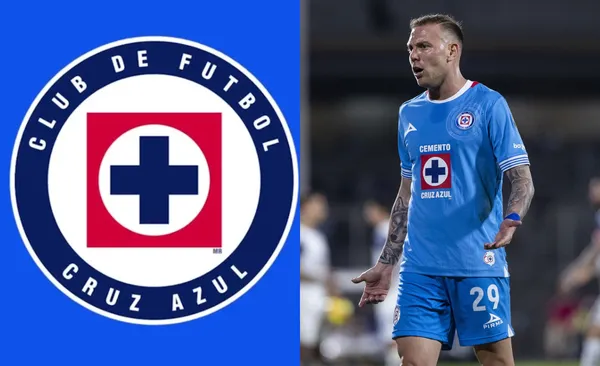 Escudo de Cruz Azul, a la derecha, Rotondi protesta (Fuente: Mexsports)