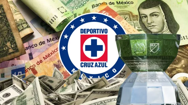 Escudo de Cruz Azul y trofeo Leagues Cup / Foto: Getty Images / MLS