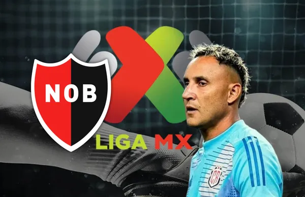 Escudo de Newell's Old Boys y Keylor Navas/Foto Netbet México.