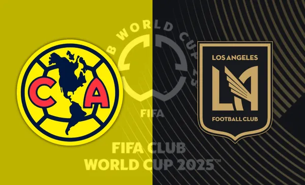 Escudos de América y de LAFC en un arte del mundial de clubes (Fuente: Bein Sports)