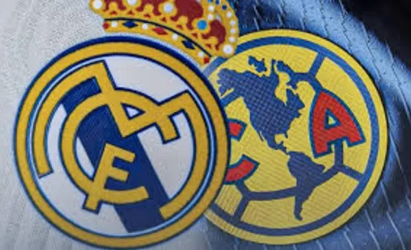 Escudos de América y del Real Madrid juntos (Fuente: El Porvenir)