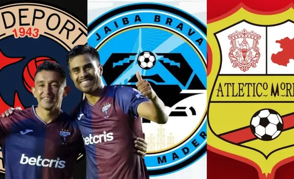 Escudos de tres equipos campeones en el fútbol mexicano (Fuente: Especial)