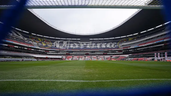Estadio Azteca en su interior. | Foto: X oficial de @LigaBBVAMX