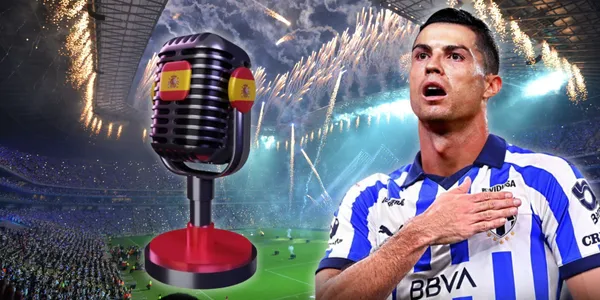 Estadio BBVA de Monterrey con fuegos artificiales / Foto: EFE