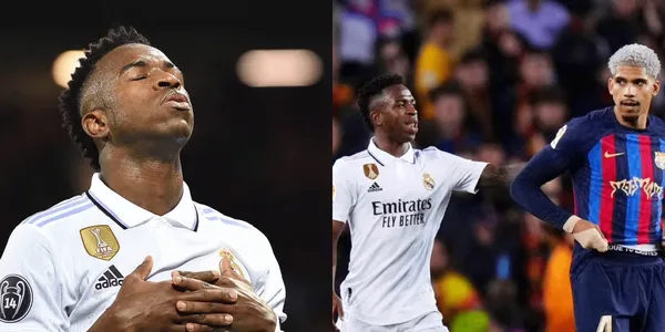 Esto hizo el astro brasileño con el uruguayo en el Barcelona vs Real Madrid