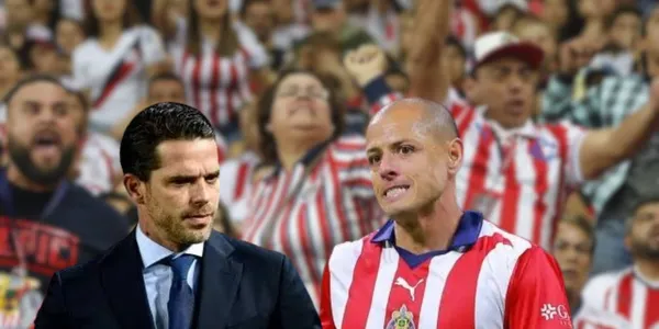 Fernando Gago y Javier Hernández (Fuente: Imago7)