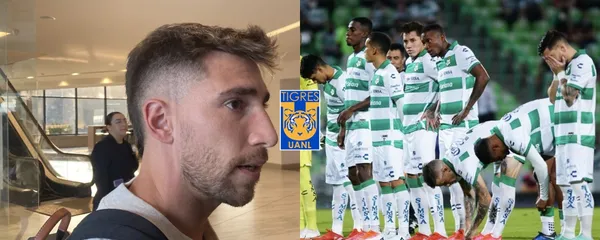 Fernando Gorriarán llegó este viernes a Monterrey para firmar con Tigres y envió la primer pedrada a Santos.