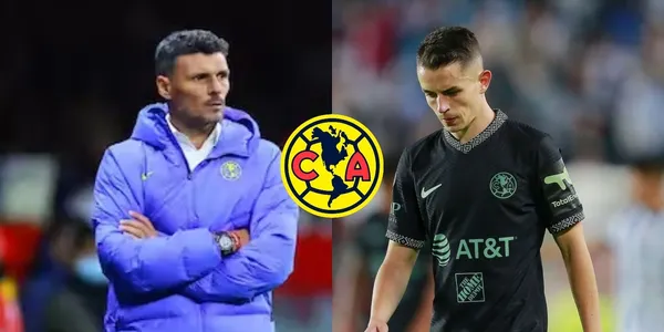 Fernando Ortiz habló seriamente con la figura el América Álvaro Fidalgo.