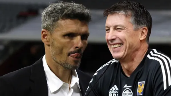 Fernando Ortiz y Robert Dante Siboldi previo al clásico regio/ Foto: El Diario de Durango