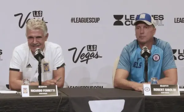 Ferretti y Siboldi en una conferencia de prensa (Fuente: TUDN)