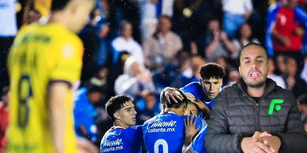 Festejo Cruz Azul ante América (Foto: Cruz Azul)