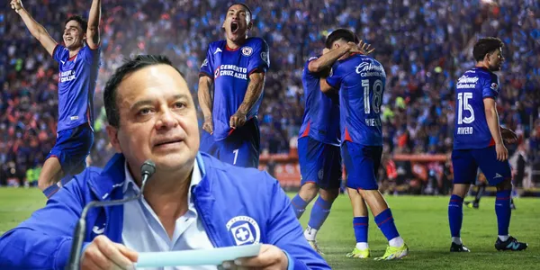 Festejo de Cruz Azul tras clasificar a la gran final del torneo Clausura