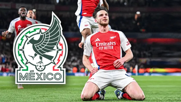 Festejo de Declan Rice ante el Real Madrid (Foto: Arsenal)