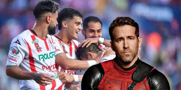 Festejo de los jugadores de Necaxa ante León / Foto: ESPN