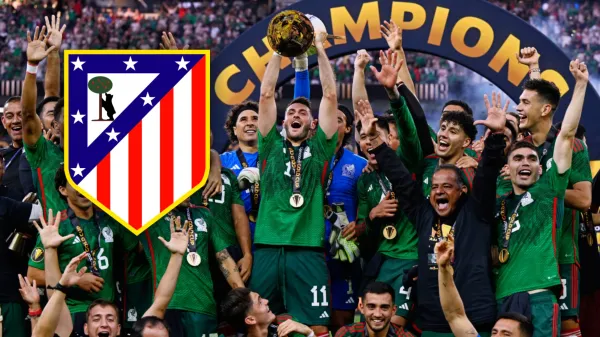 Festejo de México en la Copa Oro 2025