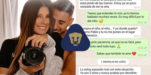 Filtran el chat entre Eduardo Salvio y su ex esposa tras su fichaje con los Pumas de la UNAM