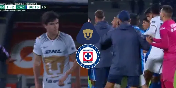 Filtran qué le dijo Rafael Baca a Santiago Trigos para que empezara la campal en el Pumas vs Cruz Azul