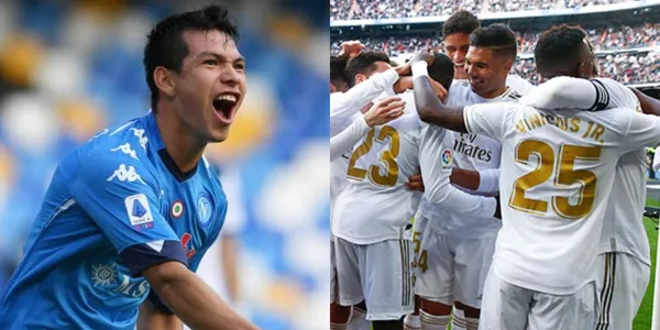 Florentino Pérez está en Italia mirando jugadores y de darse la posibilidad de Hirving Lozano, mira a quién sacrifica Zinedine Zidane