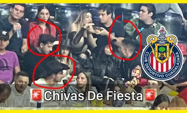 Foto de jugadores de Chivas captados en una fiesta (Fuente: Jesús Bernal)