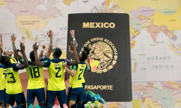 Fotografía del pasaporte mexicano y el mapa del mundo (Fuente: Verne El País)