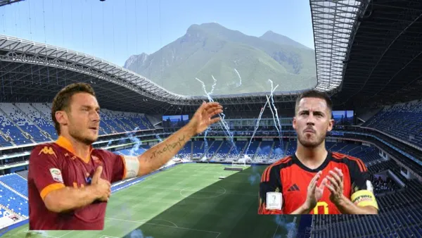 Francesco Totti y Eden Hazard/ Foto ESPN