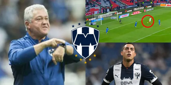 Funes Mori marca gol contra Cruz Azul, pero por esto lo saca Vucetich de Rayados