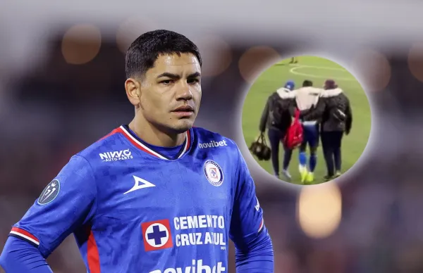 Gabriel Fernández preocupó a la afición de la máquina celeste luego de no poder continuar el duelo.