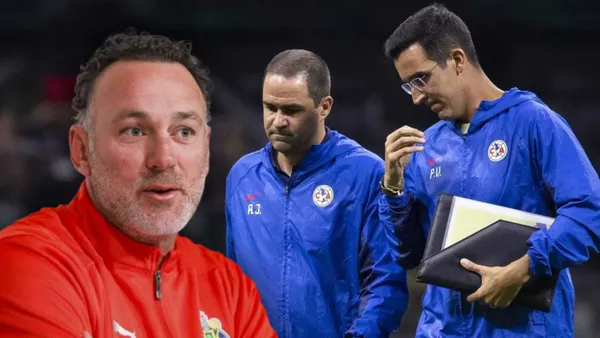 Gabriel Milito y cuerpo técnico del América