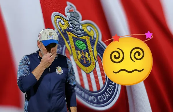 Gabriel Milito y emoji a su lado/Foto Chivas.