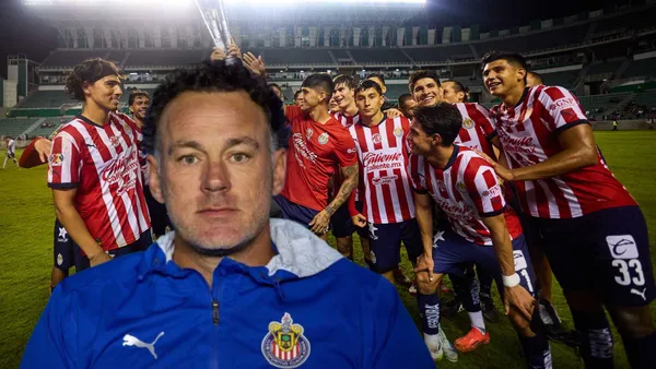 Gabriel Milito y jugadores de Chivas