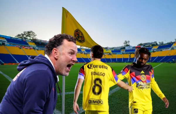 Gabriel Milito y jugadores del América/ Foto Imago 7.