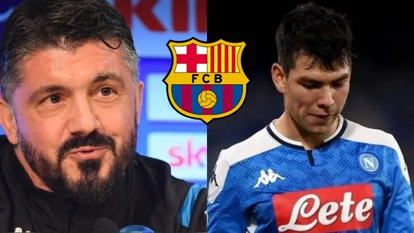 Gennaro Gattuso se enteró del sueño de Hirving Lozano por jugar en el FC Barcelona y así se burló del mexicano.