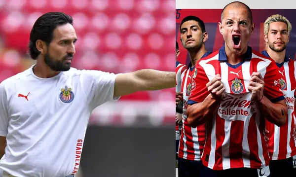 Gerardo Espinoza dirige a Chivas, a la derecha, los jugadores estrellas del Guadalajara (Fuente: Mexsports y NBC)
