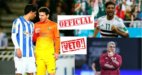 Gerardo Martino lo vetó, de manera oficial se acabó el tema de su llegada a la selección nacional de México, pero esto dice Messi sobre Carlos Vela.