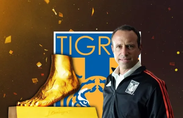 Gerardo Torrado y pie de oro/Foto Tigres.