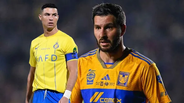 Gignac y el gesto a lo Cristiano Ronaldo en Tigres
