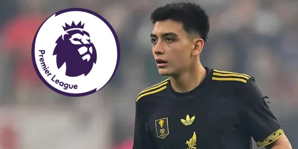 Gilberto Mora junto al logo de la Premier League / FOTO REDDIT